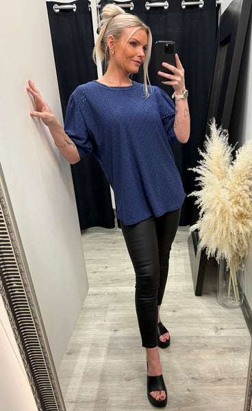 Fiona tee - navy