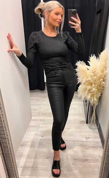 Vanna blouse - black glitter