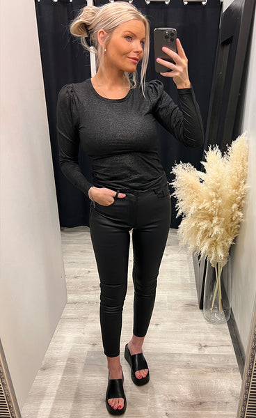 Vanna blouse - black glitter