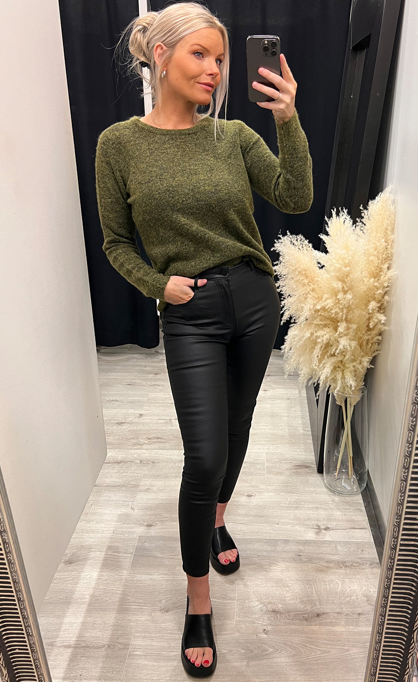 Hailey dress - black/green