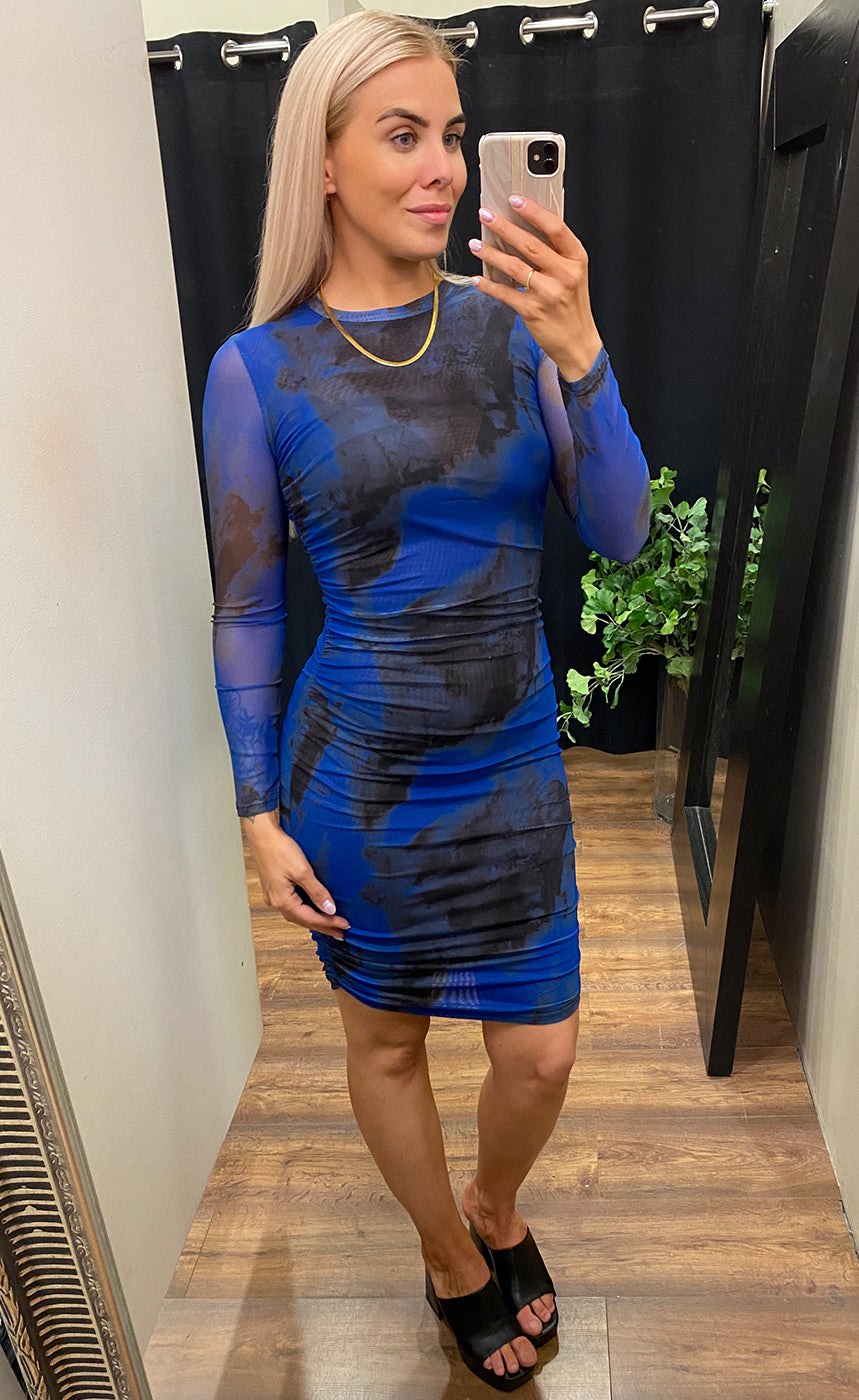 Hailey dress - black/blue