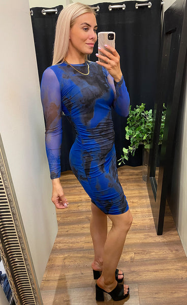 Hailey dress - black/blue