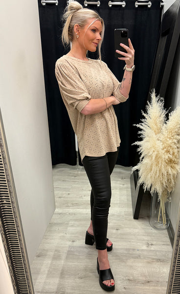 Fiona tee - beige