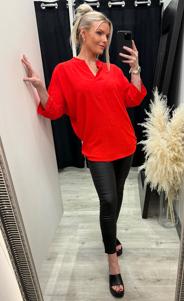 Glenda blouse - red