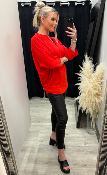 Glenda blouse - red