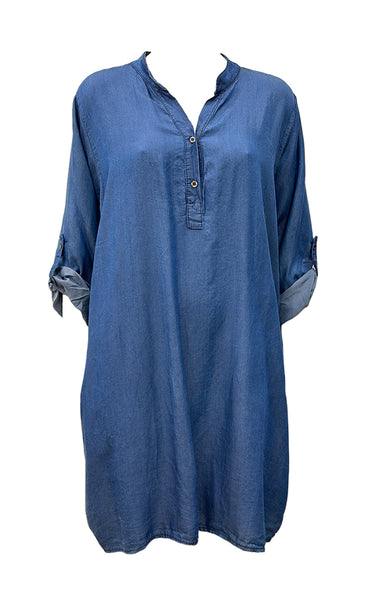 Amber denim dress - medium blue