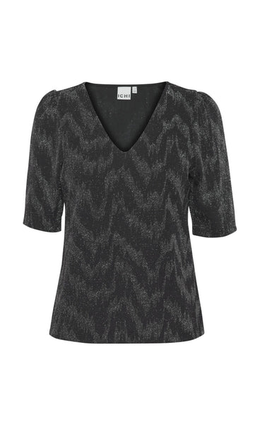 Jaida blouse - black/silver