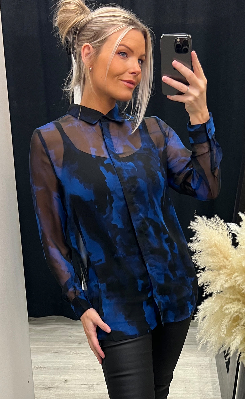 Chiffy shirt - lapis blue