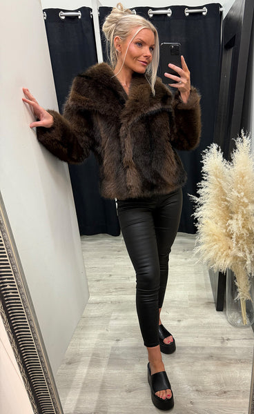 Loðjakki 20101 - choco