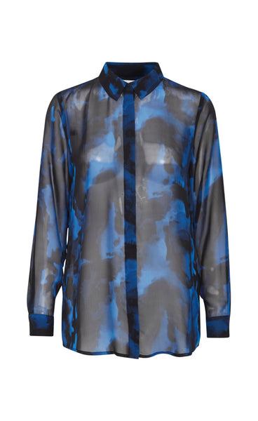 Chiffy shirt - lapis blue