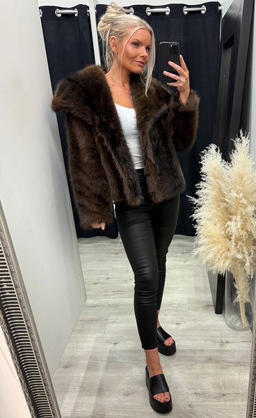 Loðjakki 20101 - choco