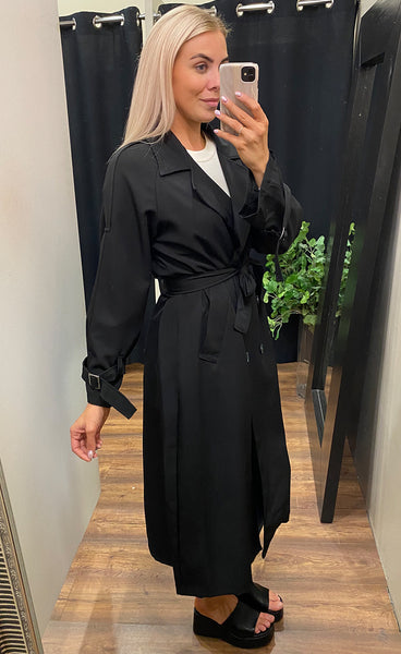 Leona trench coat - black