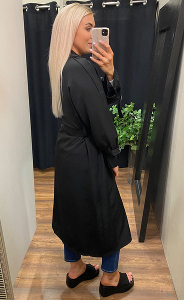 Leona trench coat - black
