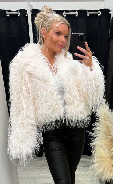 Loðjakki 112 - blanc