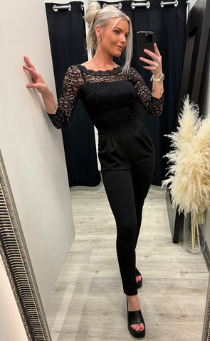 Cindy jumpsuit - black/black