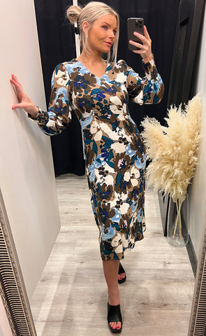 Mosa dress - brown mix