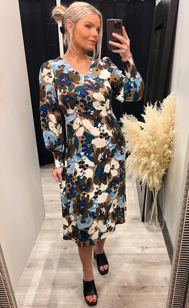 Mosa dress - brown mix