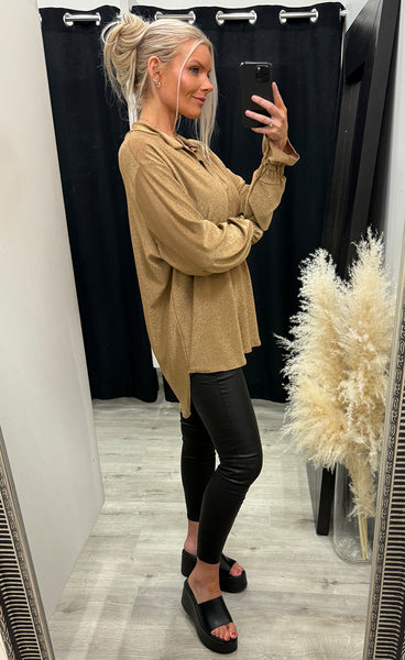 Blair blouse - gold glitter