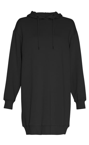 Ima hood dress - black