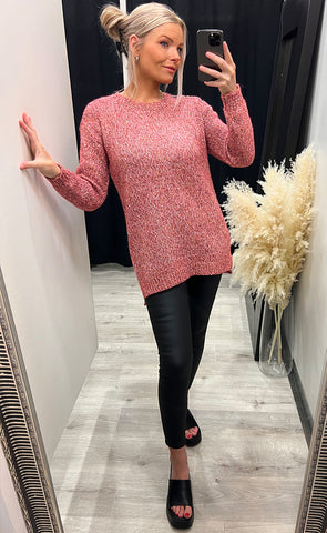 Spot pullover 2 - rose melange