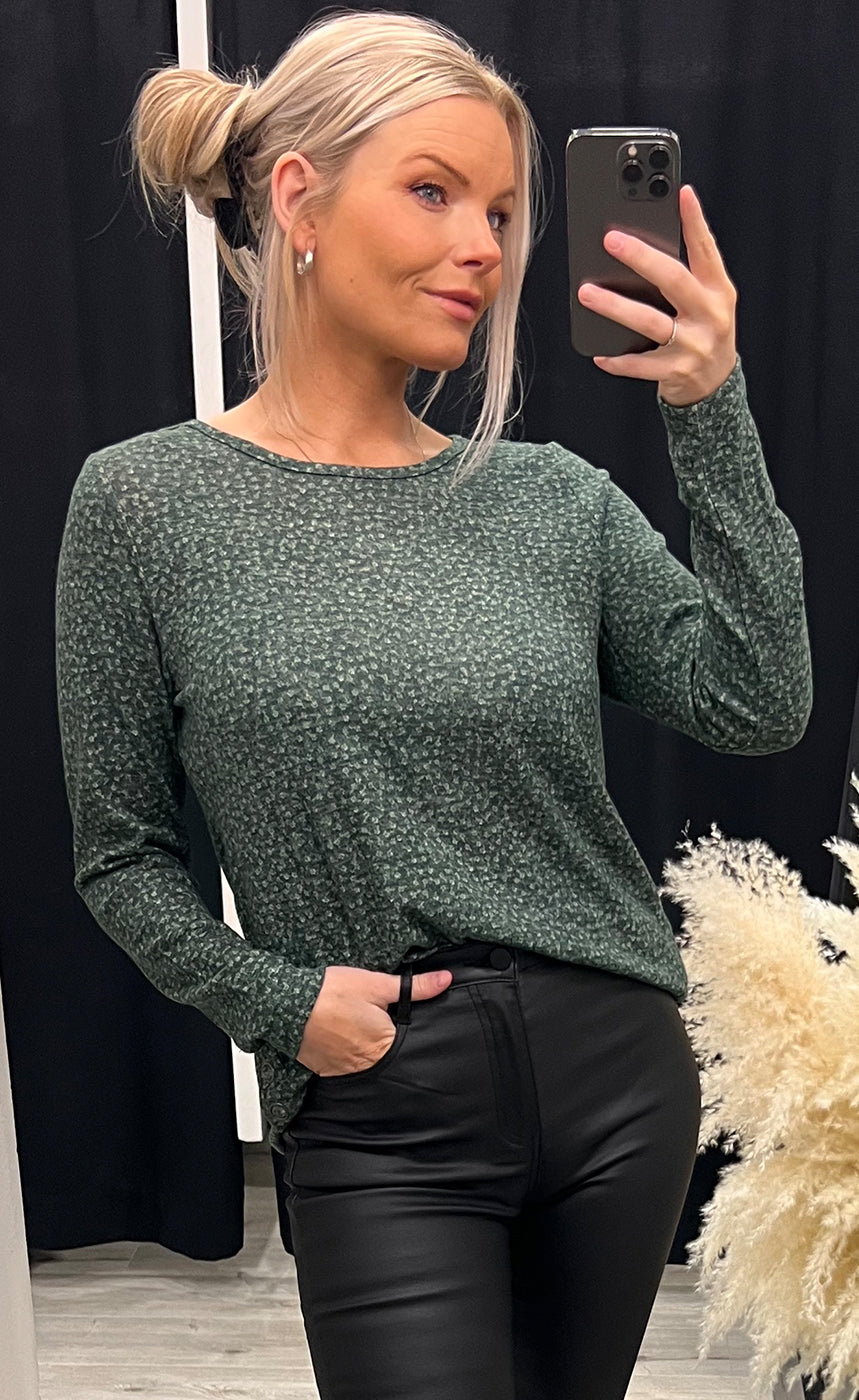 Cesoft blouse - green mix