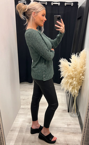 Cesoft blouse - green mix