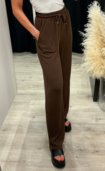 Adda glitter pants 99310 - choco