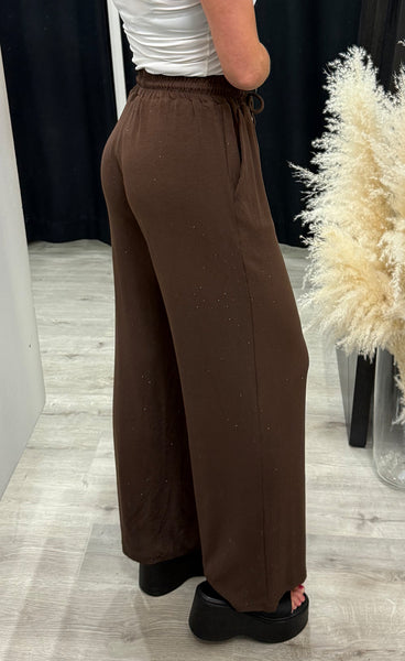 Adda glitter pants 99310 - choco