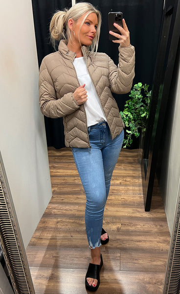 Padding jacket 2 - beige tan