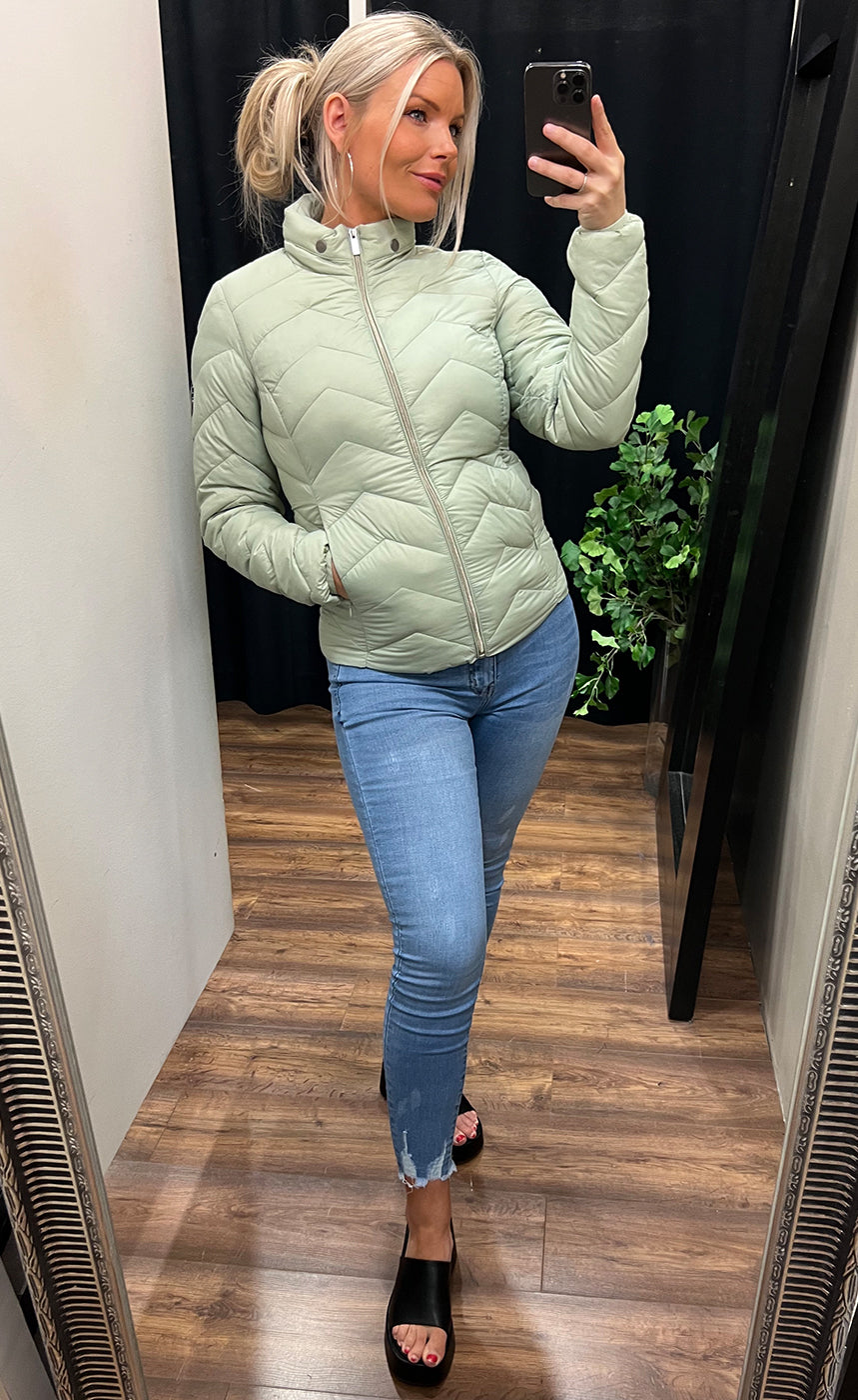 Padding jacket 2 - sage green