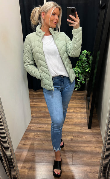 Padding jacket 2 - sage green