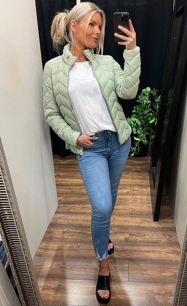 Padding jacket 2 - sage green
