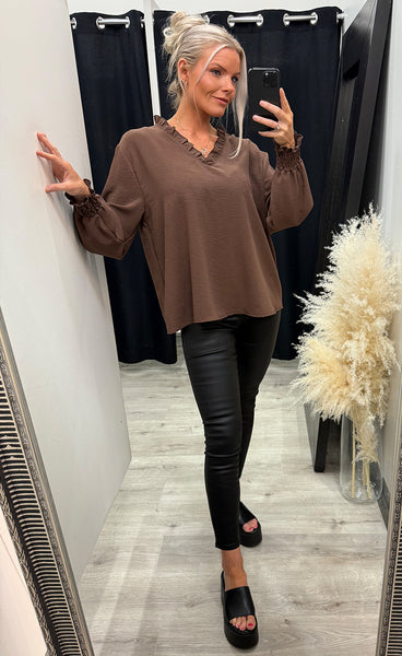 Rina blouse - choco