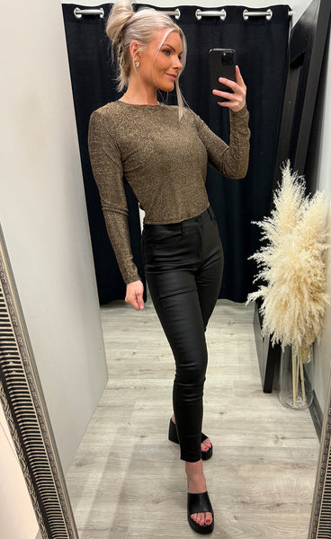 Glitter top 7236 - gold