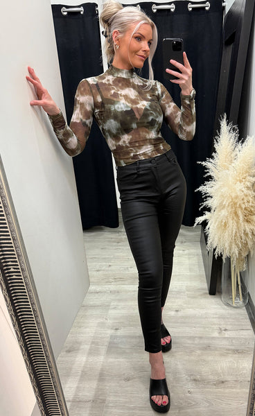 Athena mesh top - green