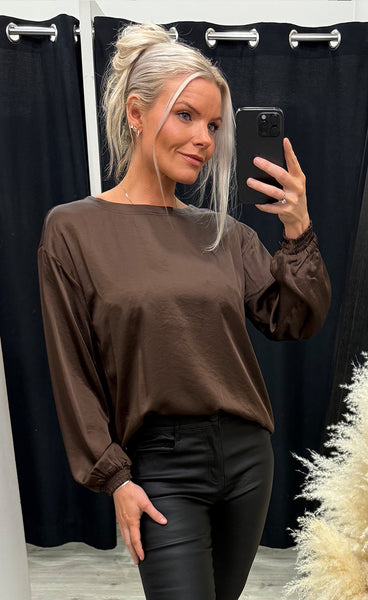 Ditte blouse -  brown