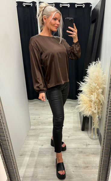 Ditte blouse -  brown