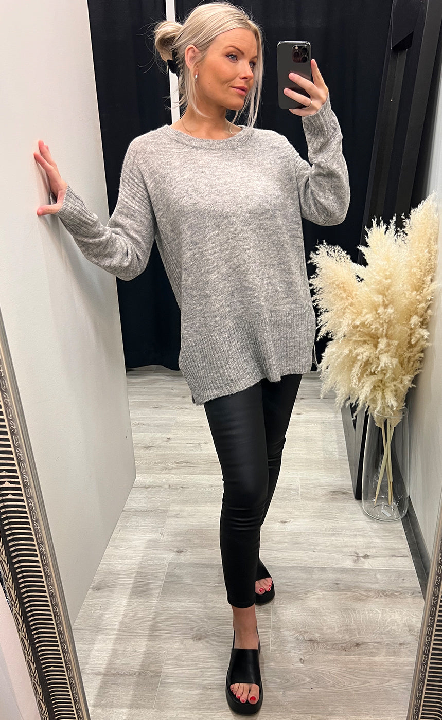 Kamara pullover - grey melange