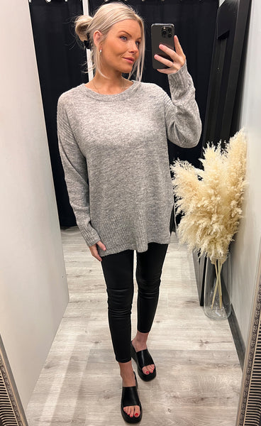Kamara pullover - grey melange