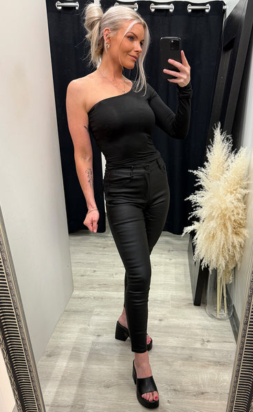 Shelly top - black