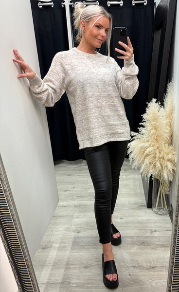 Sanny pullover 7 - oatmeal melange