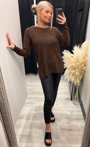 Kamara pullover - brown melange