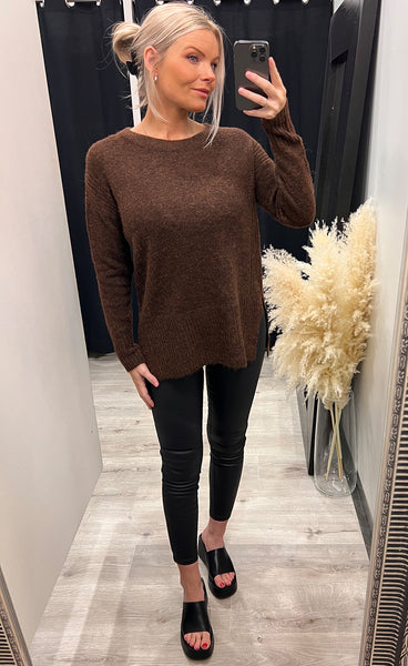 Kamara pullover - brown melange