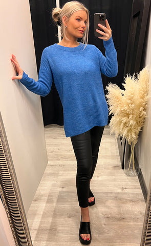 Kamara pullover - blue melange