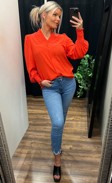 Amber blouse - red alert