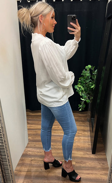 Amber blouse PLUS - ecru