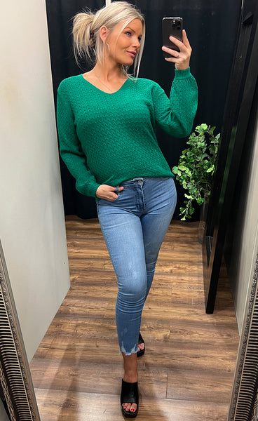 Milo vneck - green