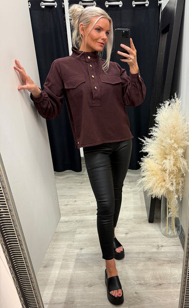 Bianca blouse - bordeaux