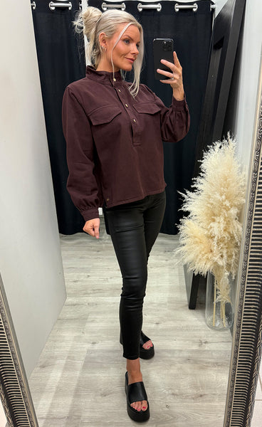 Bianca blouse - bordeaux