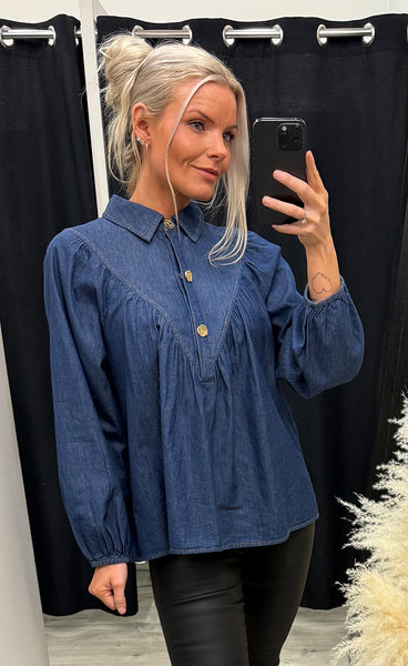 Dagny denim blouse - chambre